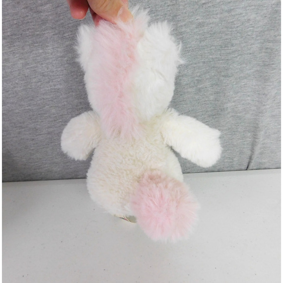 Worlds Softest Plush Unicorn Horse White Silver Horn Pink Tail 2021 7 inch - Picture 4 of 7